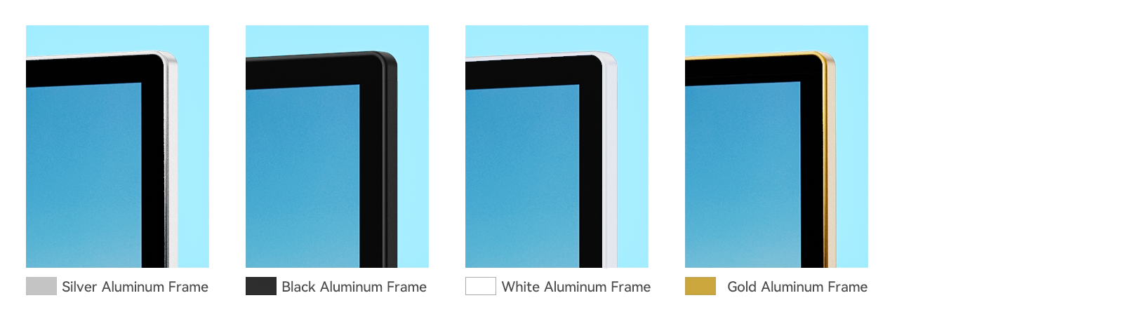 Digital Signage Display Aluminum Frame Color Design