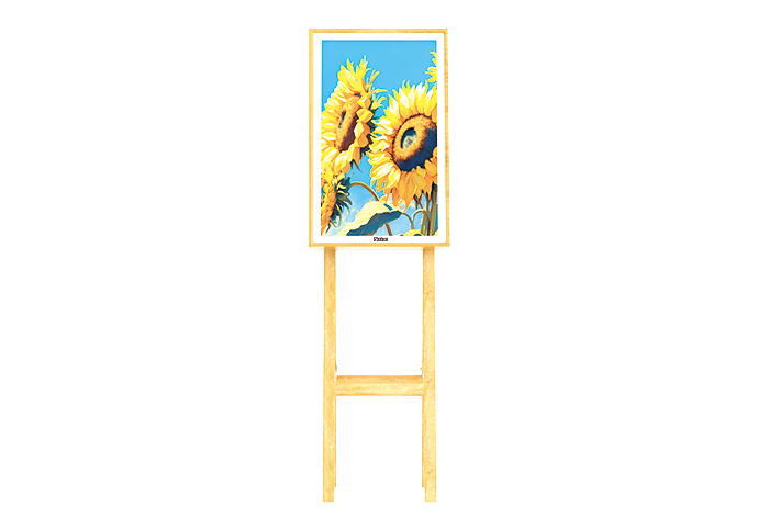 32 inch Digital Wooden Easel Android Advertising Display
