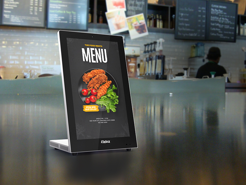 15.6/21.5 Desktop LCD Touch Screen Tablet Digital Menu for Restaurant