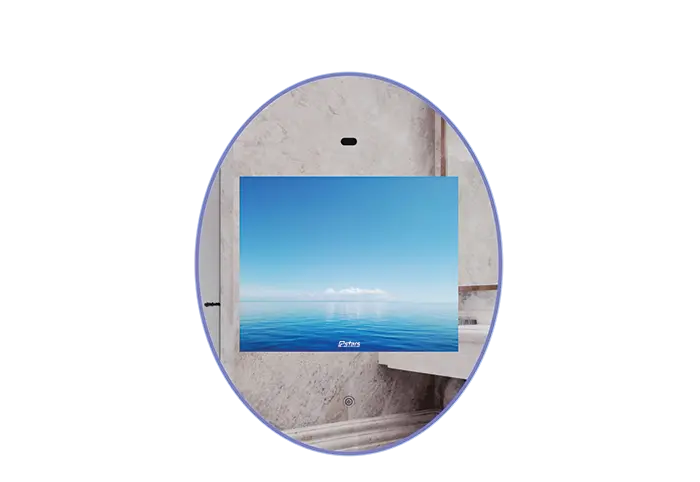 19 inch Wall Mount MR ios Android Round Digital Mirror LCD Display