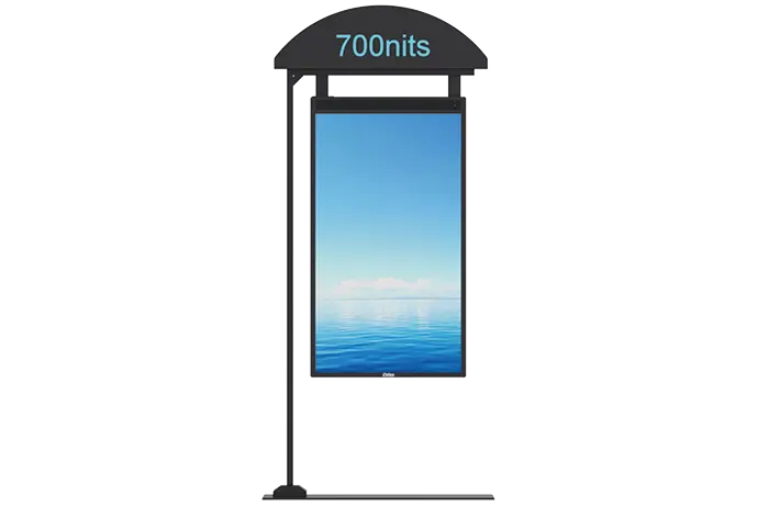 55 inch Commercial Window Digital Sign Double Sided Floor Stand Display