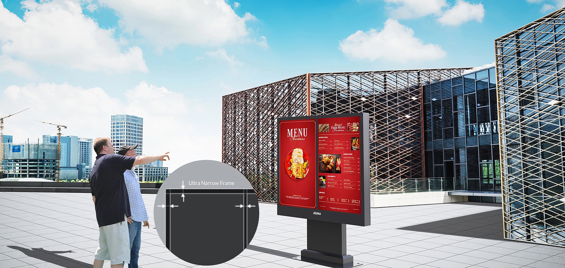 outdoor digital advertising display